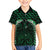 Green Matariki New Zealand Family Matching Long Sleeve Bodycon Dress and Hawaiian Shirt Maori Poutama Galaxy Vibes