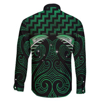 Green Matariki New Zealand Family Matching Puletasi and Hawaiian Shirt Maori Poutama Galaxy Vibes