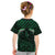 Green Matariki New Zealand Kid T Shirt Maori Poutama Galaxy Vibes