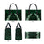 Green Matariki New Zealand Leather Bag Maori Poutama Galaxy Vibes - Polynesian Pride
