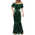 Green Matariki New Zealand Mermaid Dress Maori Poutama Galaxy Vibes