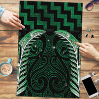 Green Matariki New Zealand Puzzle Maori Poutama Galaxy Vibes - Polynesian Pride