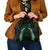 Green Matariki New Zealand Shoulder Handbag Maori Poutama Galaxy Vibes