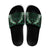 Green Matariki New Zealand Slide Sandals Maori Poutama Galaxy Vibes - Polynesian Pride