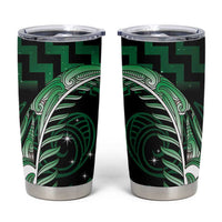 Green Matariki New Zealand Tumbler Cup Maori Poutama Galaxy Vibes