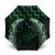 Green Matariki New Zealand Umbrella Maori Poutama Galaxy Vibes - Polynesian Pride