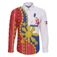 Philippines Independence Day Family Matching Puletasi and Hawaiian Shirt Pilipinas Sun Stars Igorot Pattern