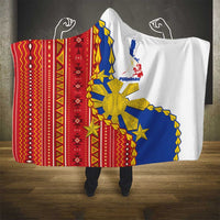 Philippines Independence Day Hooded Blanket Pilipinas Sun Stars Igorot Pattern