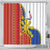 Philippines Independence Day Shower Curtain Pilipinas Sun Stars Igorot Pattern