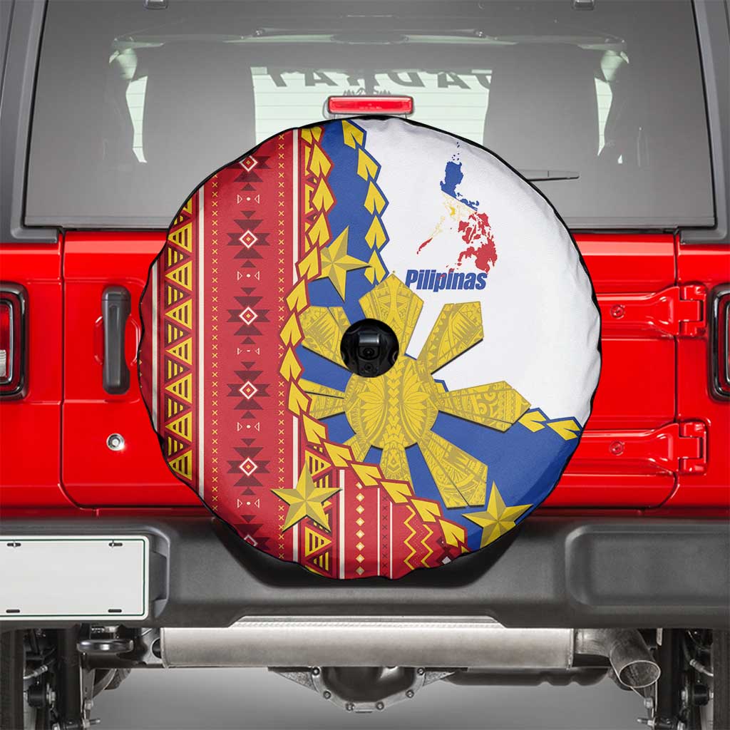 Philippines Independence Day Spare Tire Cover Pilipinas Sun Stars Igorot Pattern
