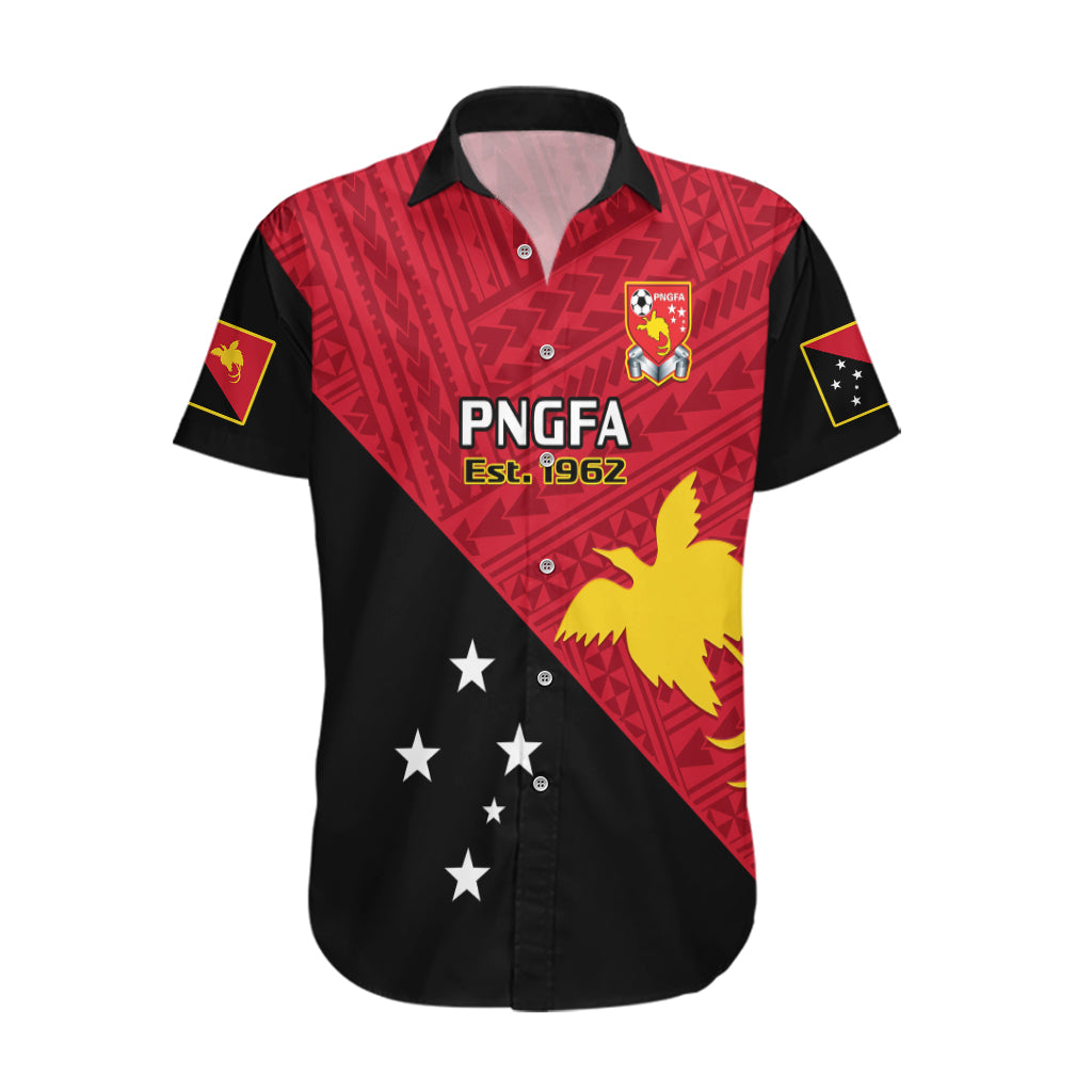 Papua New Guinea Football Hawaiian Shirt Go PNG Polynesian Pattern Sporty Style LT14 Red - Polynesian Pride