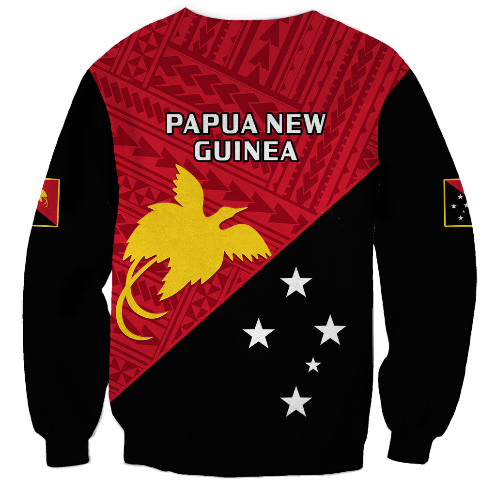 Papua New Guinea Football Sweatshirt Go PNG Polynesian Pattern Sporty Style LT14 - Polynesian Pride