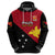 Custom Papua New Guinea Football Hoodie Go PNG Polynesian Pattern Sporty Style LT14 - Polynesian Pride