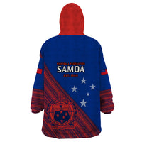 Samoa Football Wearable Blanket Hoodie Samoan Coat Of Arm Polynesian Sporty Style LT14 - Polynesian Pride