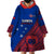 Personalised Samoa Football Wearable Blanket Hoodie Samoan Coat Of Arm Polynesian Sporty Style LT14 - Polynesian Pride