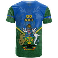 Solomon Islands Football T Shirt Polynesian Pattern Sporty Style LT14 - Polynesian Pride