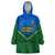 Solomon Islands Football Wearable Blanket Hoodie Polynesian Pattern Sporty Style LT14 One Size Green - Polynesian Pride