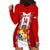 Personalised Tonga Football Hoodie Dress Tongan Ngatu Pattern Sporty Style LT14 - Polynesian Pride