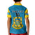 Personalised Tuvalu Islands Football Kid Polo Shirt Polynesian Pattern Sporty Style LT14 - Polynesian Pride