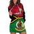 Vanuatu Football Hoodie Dress Vanuatuan Coat Of Arm Polynesian Flag Style LT14 Red - Polynesian Pride