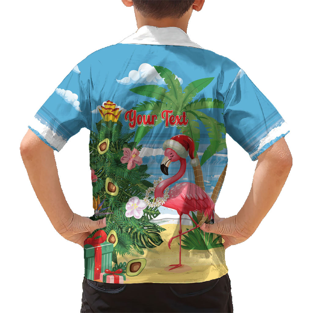 Flamingo Hawaii Summer Christmas Personalized Family Matching Off Shoulder Maxi Dress and Hawaiian Shirt Mele Kalikimaka Beachy Vibes LT14 - Polynesian Pride