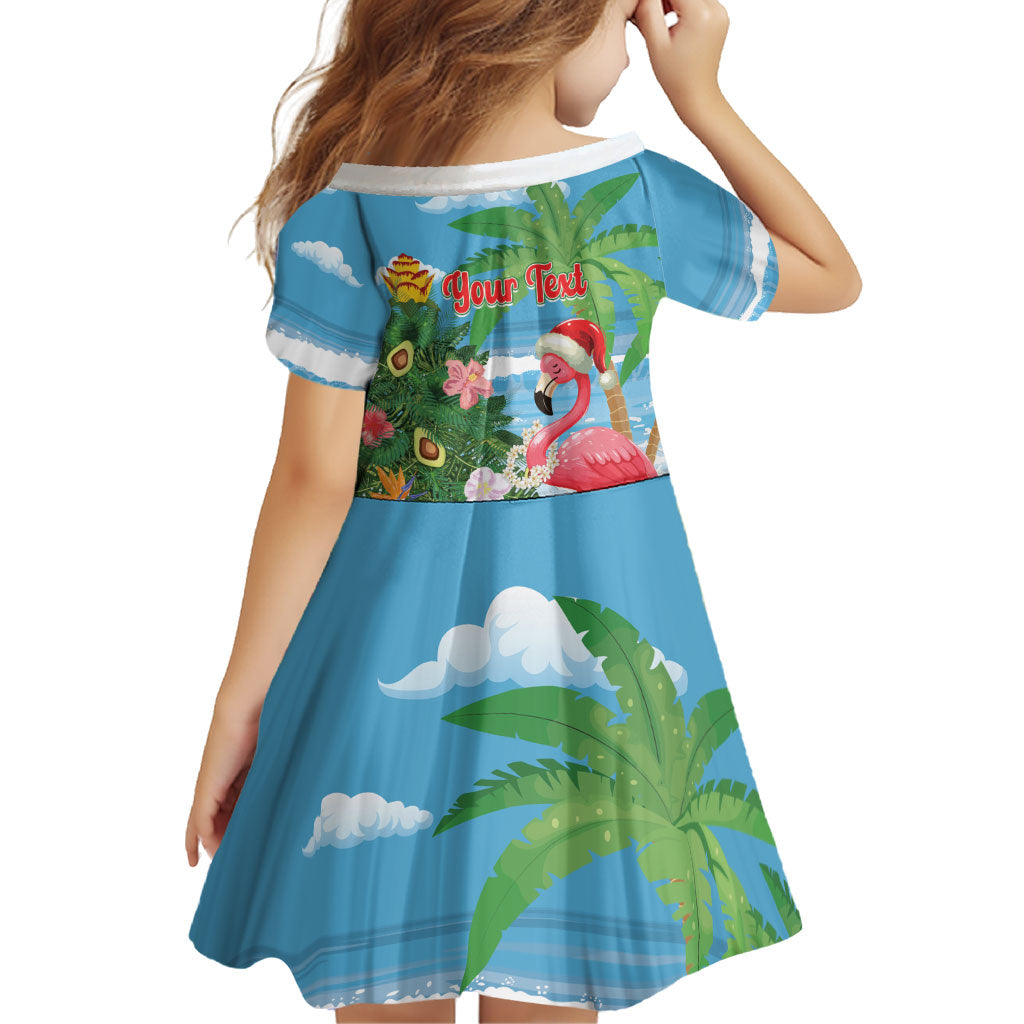 Flamingo Hawaii Summer Christmas Personalized Family Matching Short Sleeve Bodycon Dress and Hawaiian Shirt Mele Kalikimaka Beachy Vibes LT14 - Polynesian Pride