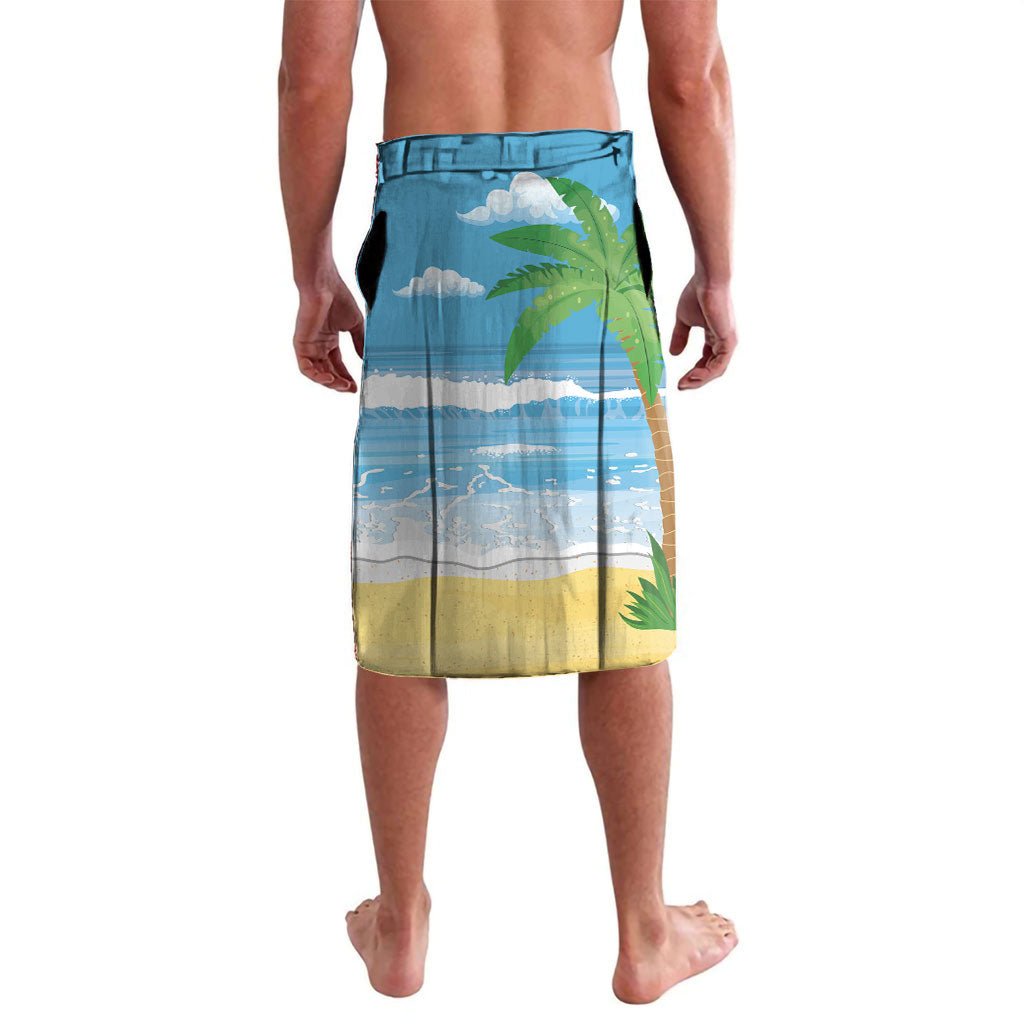 Flamingo Hawaii Summer Christmas Personalized Lavalava Mele Kalikimaka Beachy Vibes