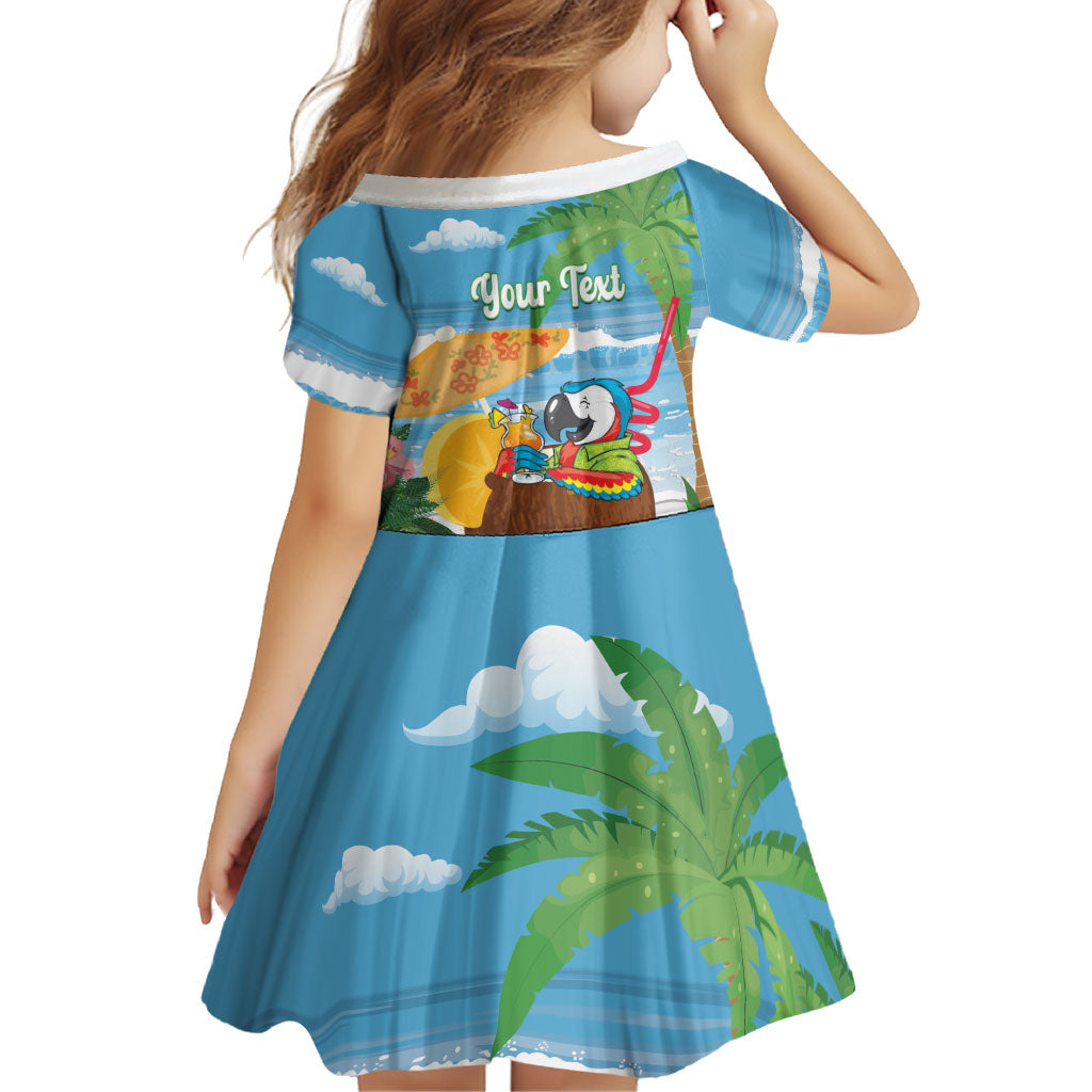 Chilling Parrot Hawaii Summer Christmas Personalized Family Matching Off The Shoulder Long Sleeve Dress and Hawaiian Shirt It's 5 O'Clock Somewhere Beachy Vibes LT14 - Polynesian Pride