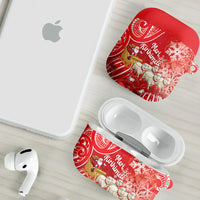 New Zealand Christmas In July AirPods Case Funny Santa Sheep Meri Kirihimete Red LT14 - Polynesian Pride