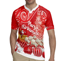 New Zealand Christmas In July Personalised Rugby Jersey Funny Santa Sheep Meri Kirihimete Red LT14 - Polynesian Pride