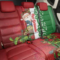 Meri Kirihimete New Zealand Back Car Seat Cover Cute Santa NZ Animals and Pohutukawa LT14 - Polynesian Pride