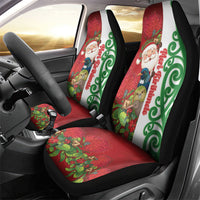 Meri Kirihimete New Zealand Car Seat Cover Cute Santa NZ Animals and Pohutukawa LT14 - Polynesian Pride