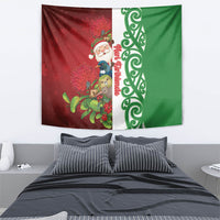 Meri Kirihimete New Zealand Tapestry Cute Santa NZ Animals and Pohutukawa