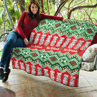 New Zealand Christmas In July Quilt Meri Kirihimete Hei Tiki Taniko Motifs Seamless LT14 - Polynesian Pride
