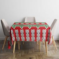 New Zealand Christmas In July Tablecloth Meri Kirihimete Hei Tiki Taniko Motifs Seamless LT14 - Polynesian Pride