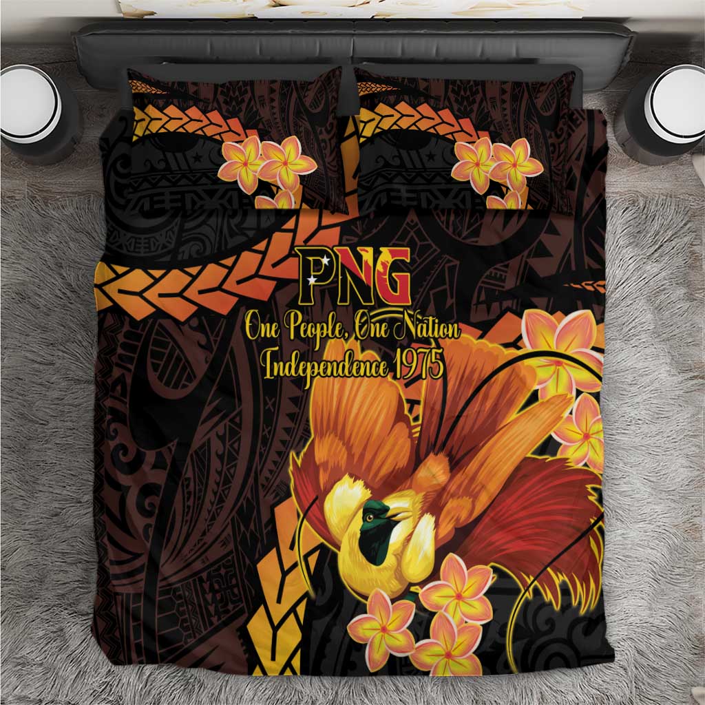 Papua New Guinea Independence Day Bedding Set 50th Anniversary Papua Niu Gini Bird Of Paradise LT14