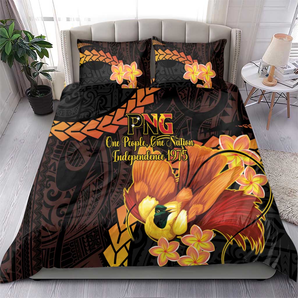 Papua New Guinea Independence Day Bedding Set 50th Anniversary Papua Niu Gini Bird Of Paradise LT14