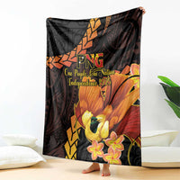 Papua New Guinea Independence Day Blanket 50th Anniversary Papua Niu Gini Bird Of Paradise LT14
