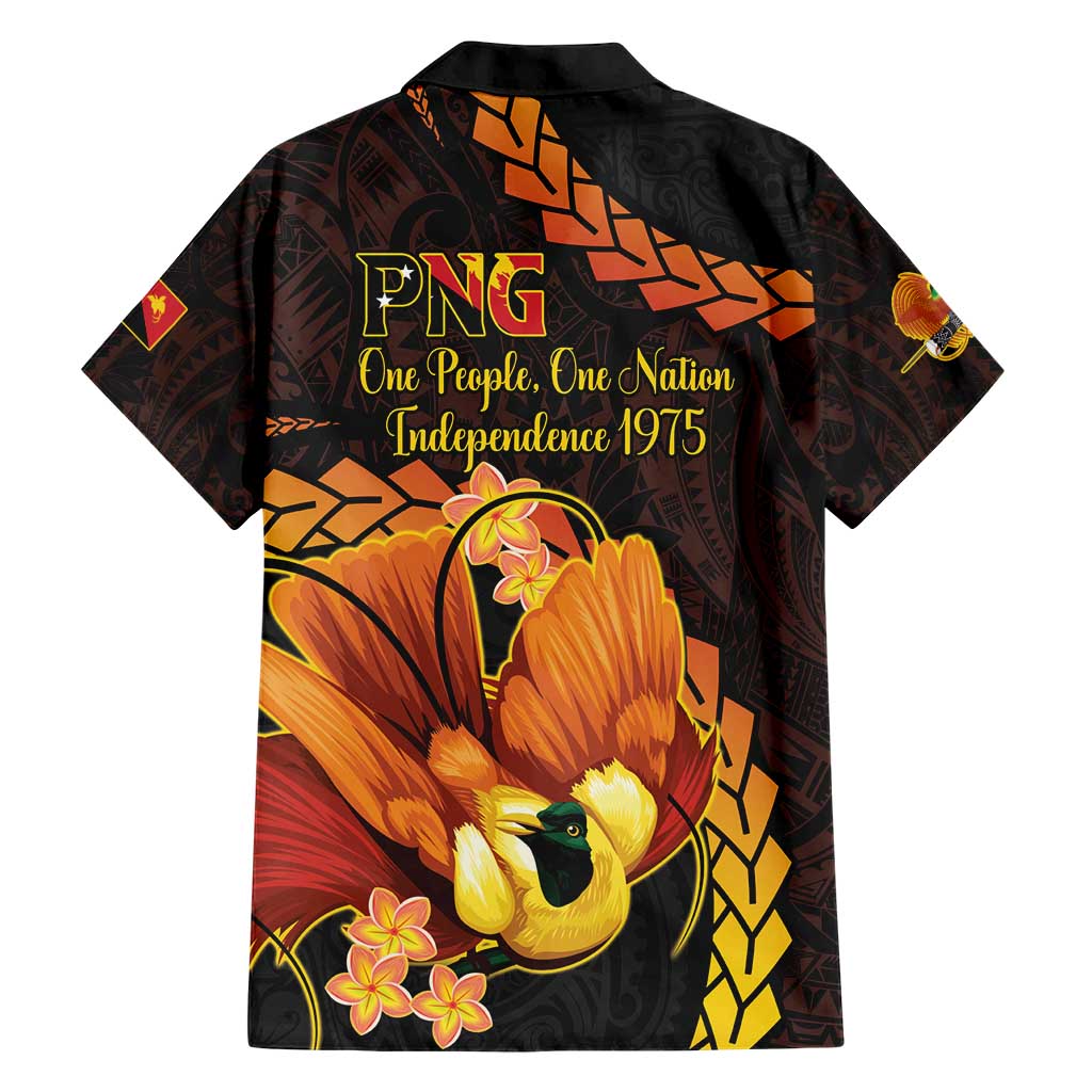 Papua New Guinea Independence Day Family Matching Short Sleeve Bodycon Dress and Hawaiian Shirt 50th Anniversary Papua Niu Gini Bird Of Paradise LT14