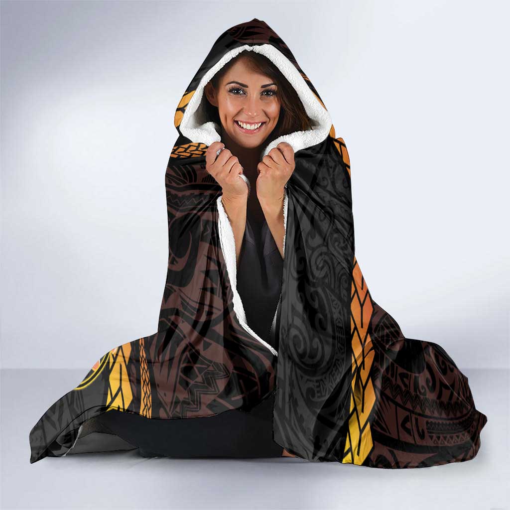 Papua New Guinea Independence Day Hooded Blanket 50th Anniversary Papua Niu Gini Bird Of Paradise LT14