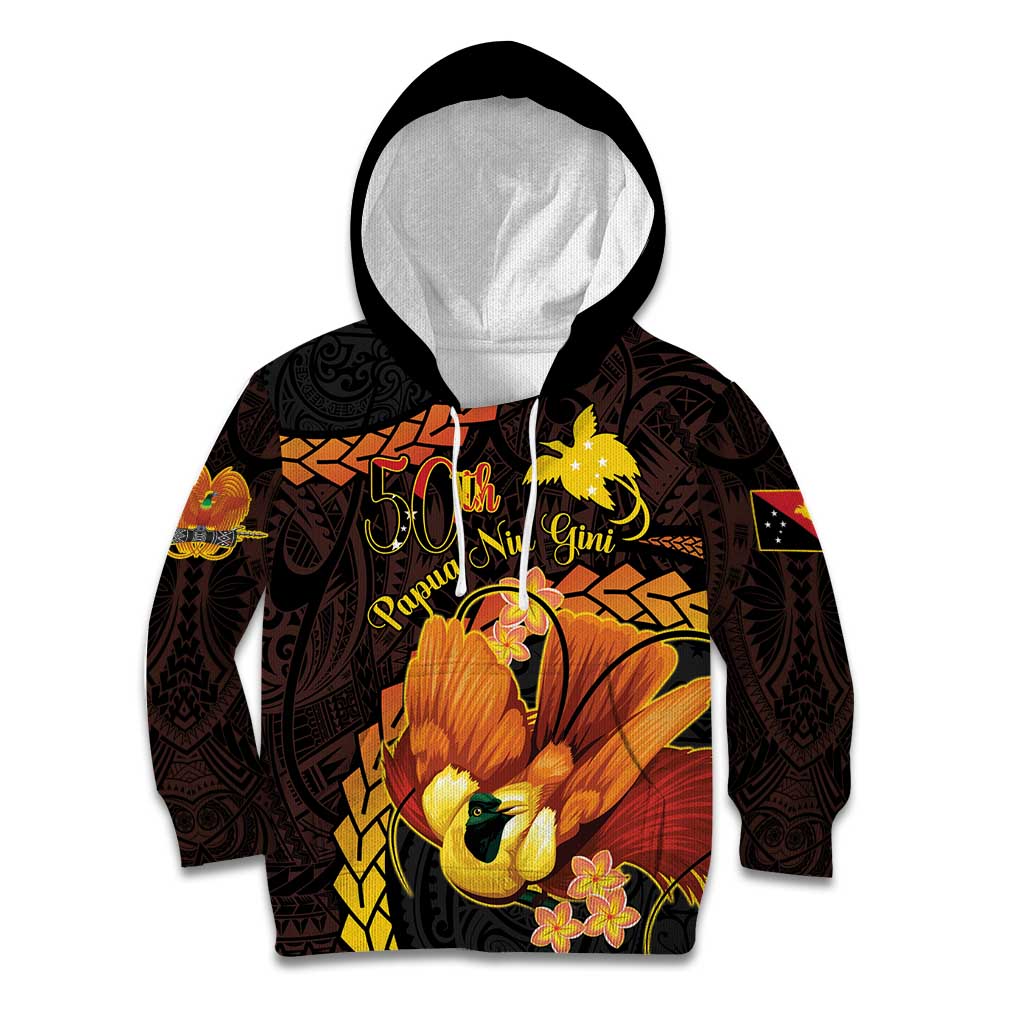 Papua New Guinea Independence Day Kid Hoodie 50th Anniversary Papua Niu Gini Bird Of Paradise LT14