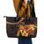 Papua New Guinea Independence Day Leather Tote Bag 49th Anniversary Papua Niu Gini Bird Of Paradise