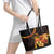 Papua New Guinea Independence Day Leather Tote Bag 49th Anniversary Papua Niu Gini Bird Of Paradise