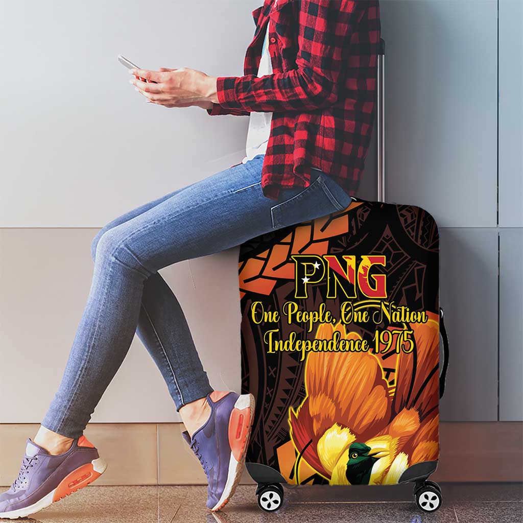 Papua New Guinea Independence Day Luggage Cover 50th Anniversary Papua Niu Gini Bird Of Paradise LT14