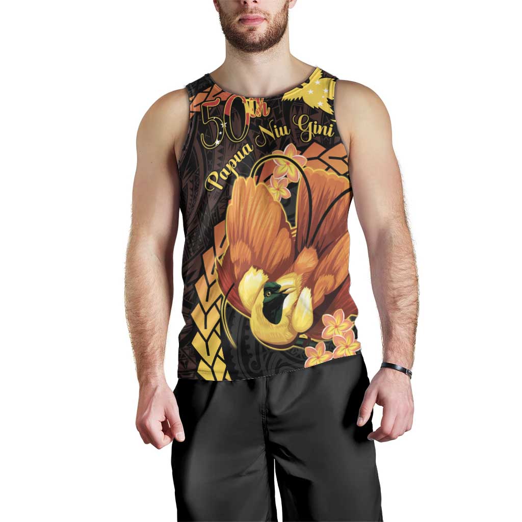 Papua New Guinea Independence Day Men Tank Top 50th Anniversary Papua Niu Gini Bird Of Paradise LT14
