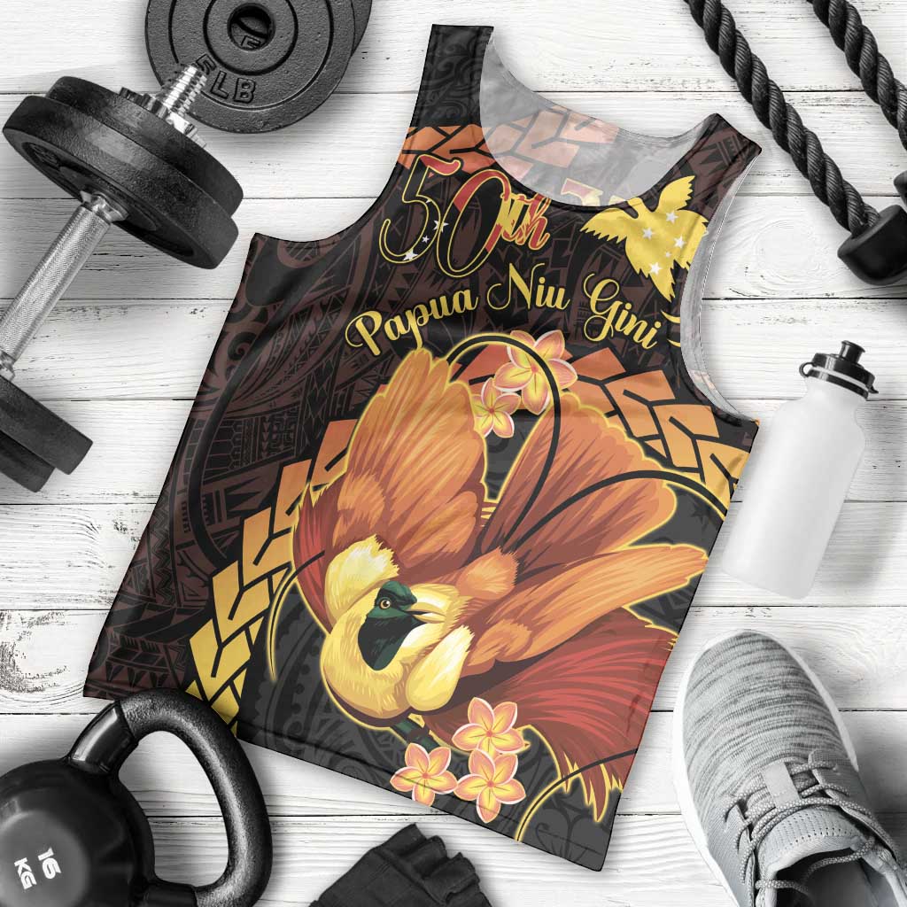 Papua New Guinea Independence Day Men Tank Top 50th Anniversary Papua Niu Gini Bird Of Paradise LT14
