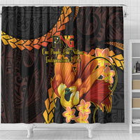 Papua New Guinea Independence Day Shower Curtain 50th Anniversary Papua Niu Gini Bird Of Paradise LT14
