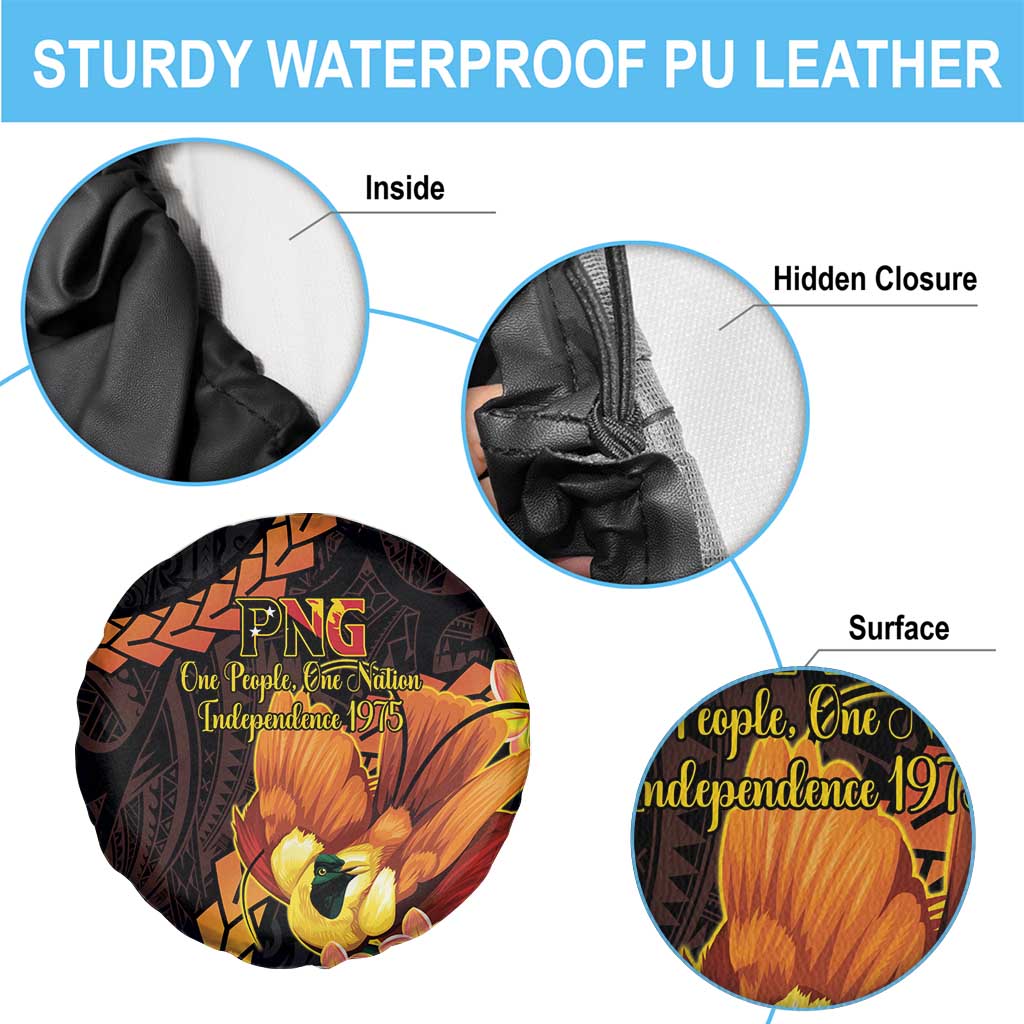 Papua New Guinea Independence Day Spare Tire Cover 50th Anniversary Papua Niu Gini Bird Of Paradise LT14