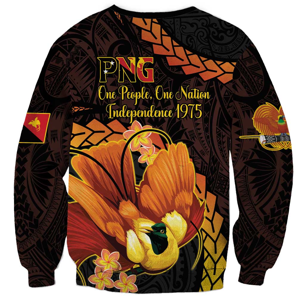 Papua New Guinea Independence Day Sweatshirt 50th Anniversary Papua Niu Gini Bird Of Paradise LT14