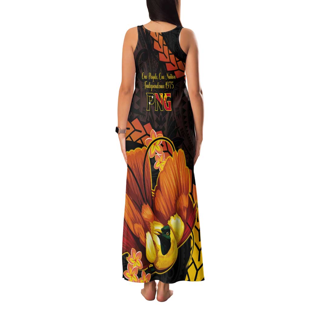 Papua New Guinea Independence Day Tank Maxi Dress 50th Anniversary Papua Niu Gini Bird Of Paradise LT14
